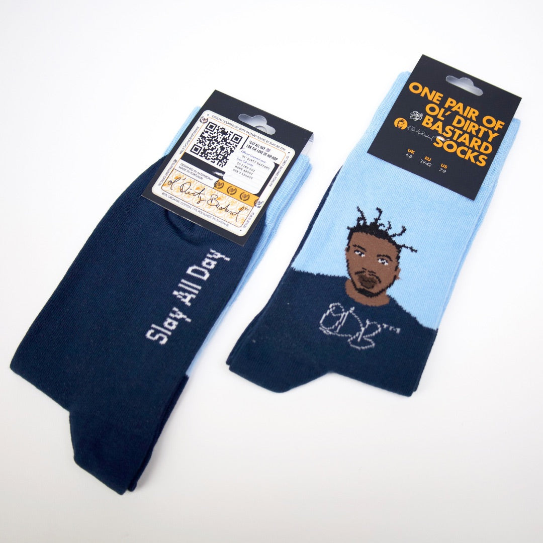 Ol' Dirty Bastard - Premium Blue Dress Socks